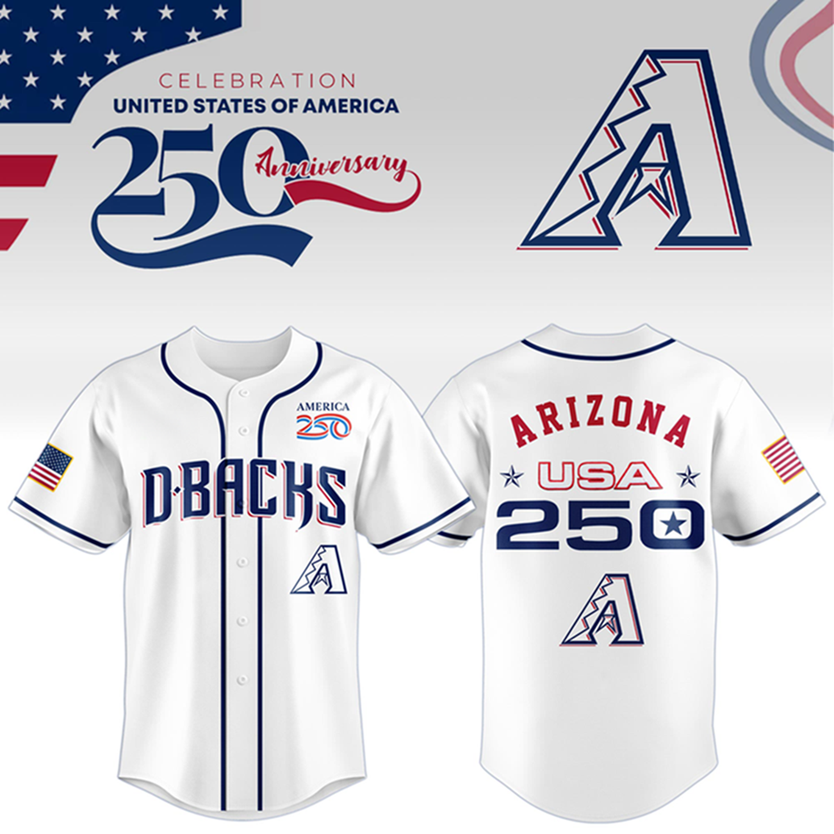 Arizona Diamondbacks x Celebration USA 250 Anniversary 