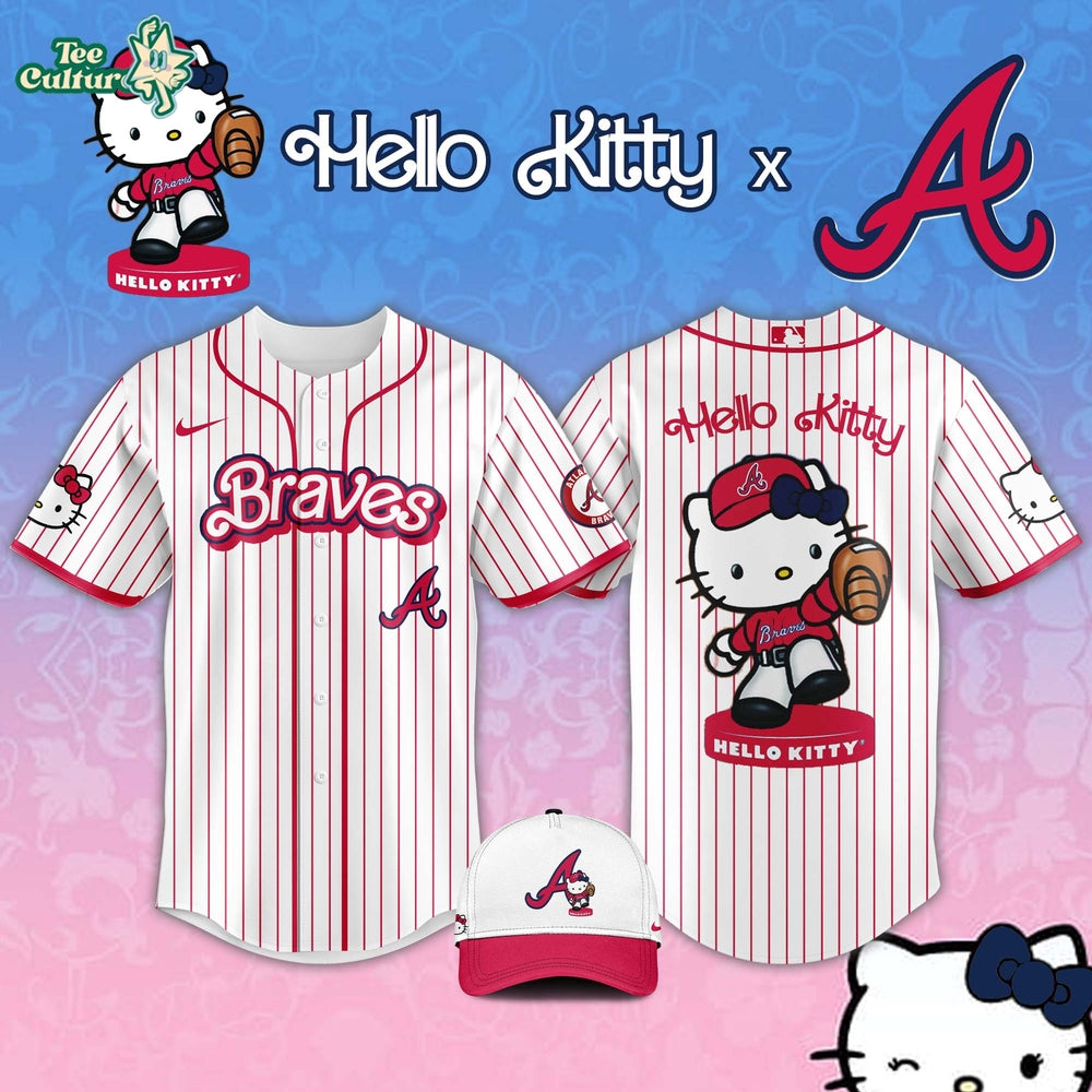 Atlanta Braves MLB Hello Kitty Night 2026 Special Jersey