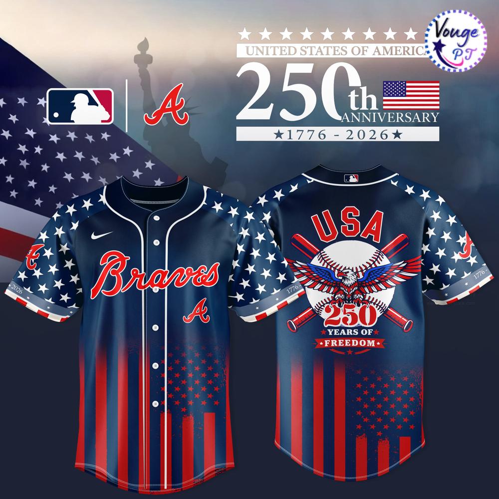 Atlanta Braves x 250th Anniversary of the United States Baseball Jersey 