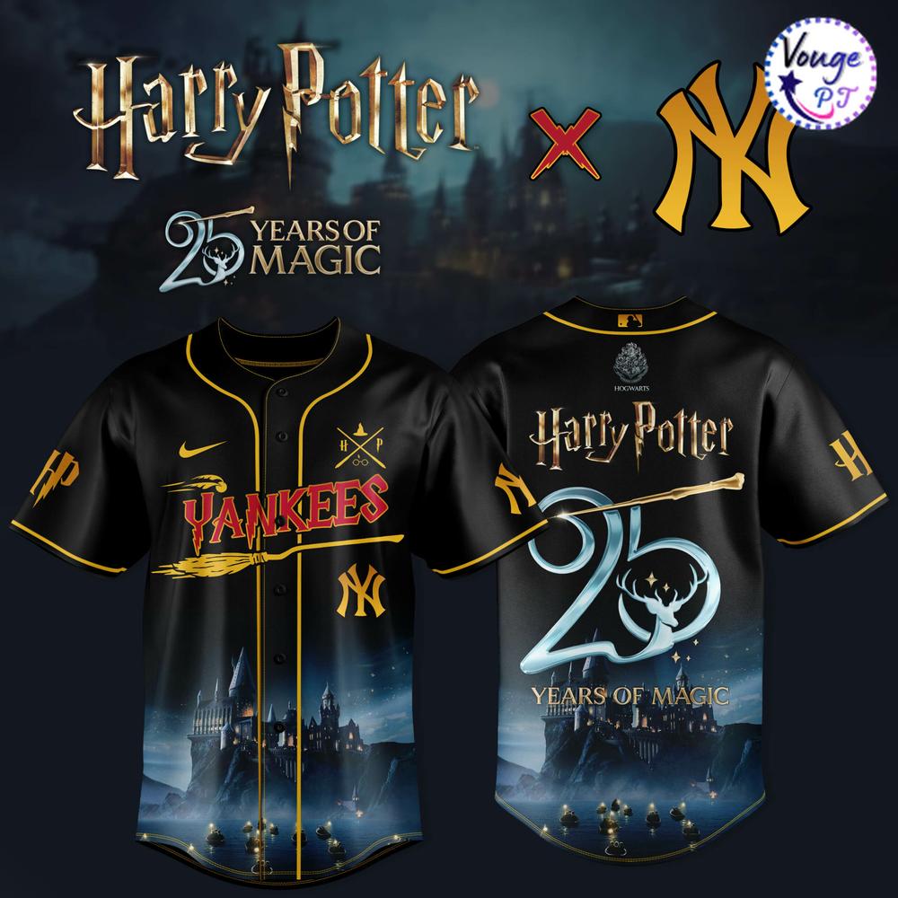 New York Yankees x Harry Potter – 25 Years of Magic Baseball Jersey 
