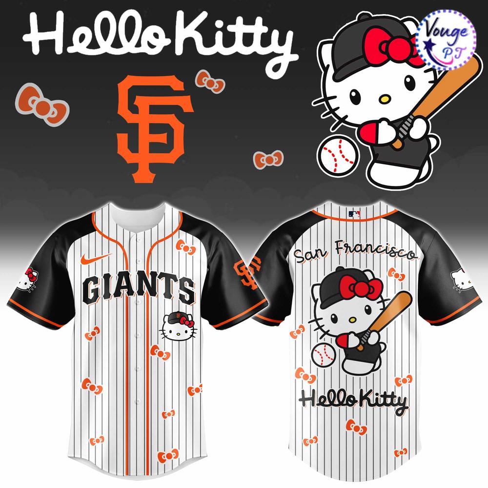 San Francisco Giants x Hello Kitty 2026 Baseball Jersey 