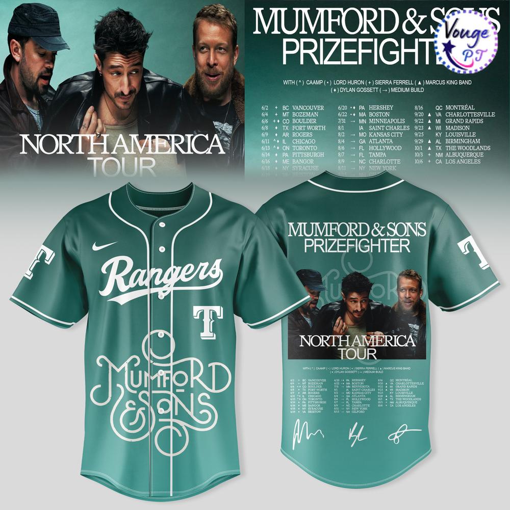 Texas Rangers x Prizefighter – North America Tour Baseball Jersey 